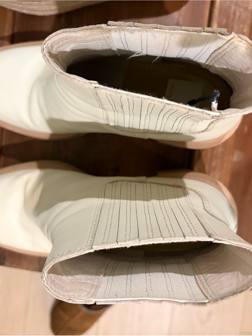Dolce Vita Cream Ankle Boots